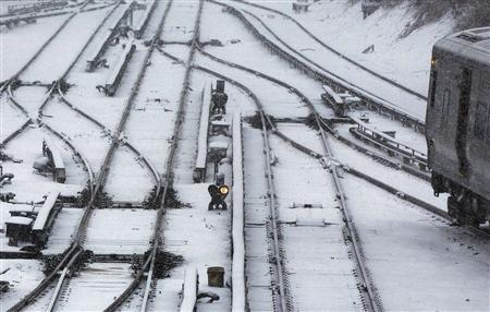 2月8日,，紐約開始降雪。