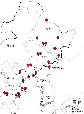 中國環(huán)保部門部分監(jiān)測站分布圖。圖/中國環(huán)保部網站