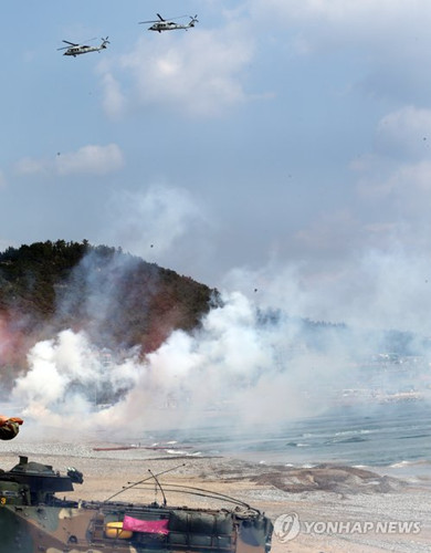 韓國海軍陸戰(zhàn)隊首次履行聯(lián)合登陸軍司令職責。