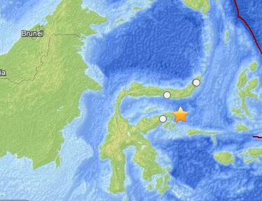 印尼中部海域發(fā)生6.1級地震 不會引發(fā)海嘯(圖)