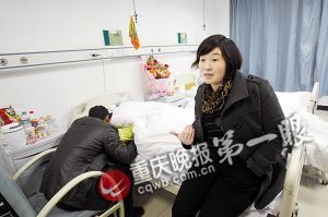 病床前，宋女士講述事發(fā)經(jīng)過,。